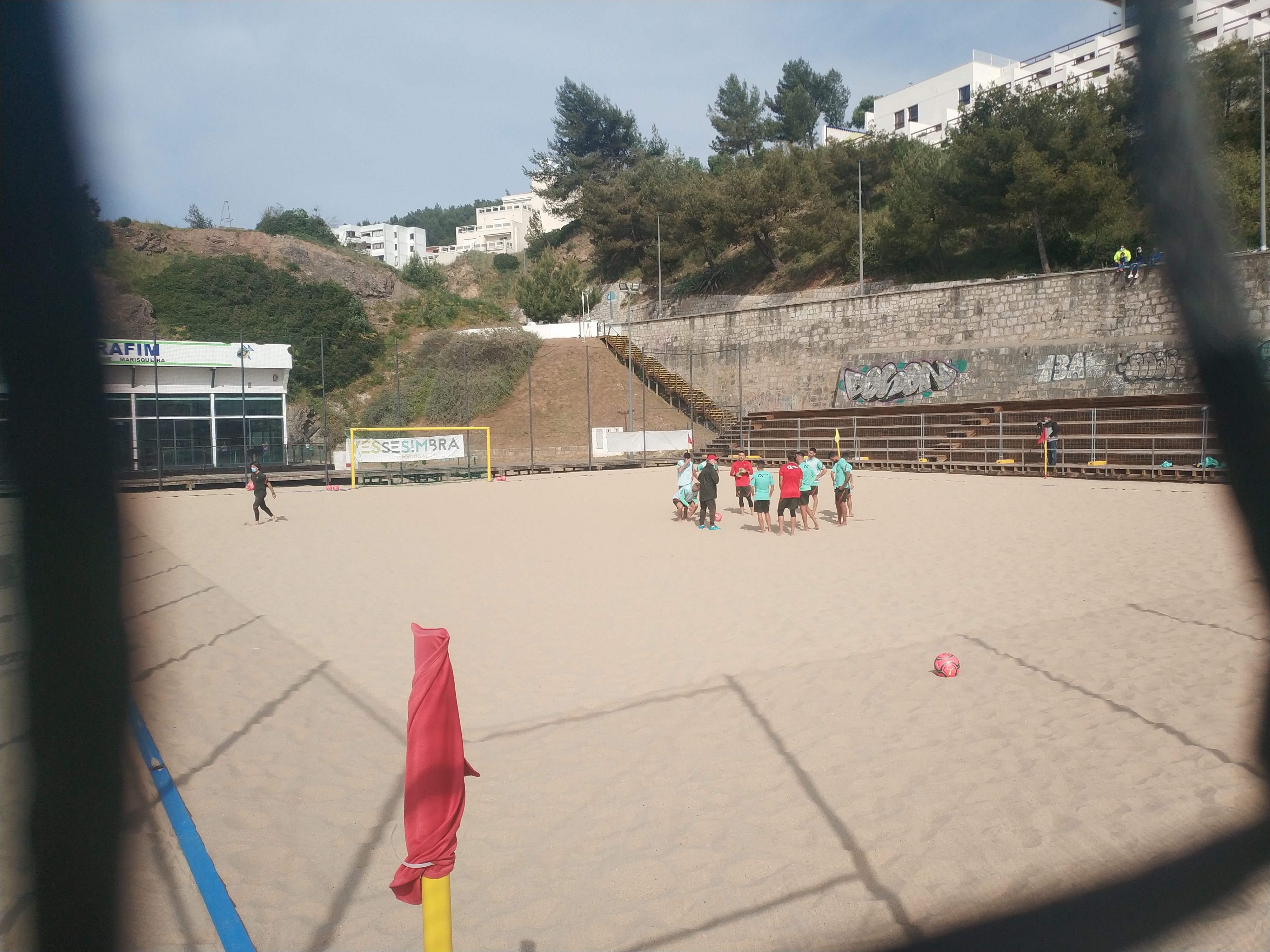 Seleção Nacional de futebol de praia reunida em Sesimbra