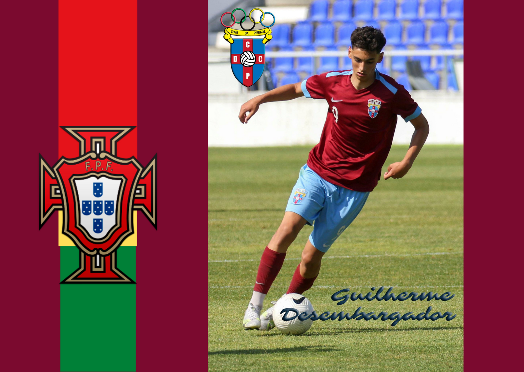 Guilherme Desembargador convocado para a Seleção (CD Cova da Piedade)