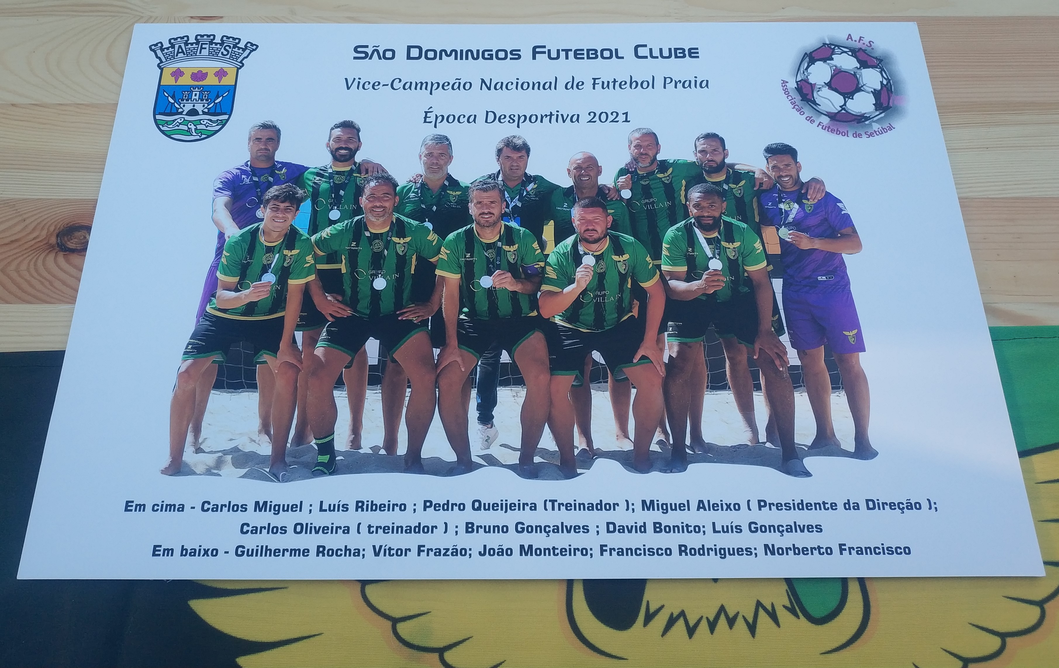 Direção da AF Setúbal homenageou futebol de praia do São Domingos FC
